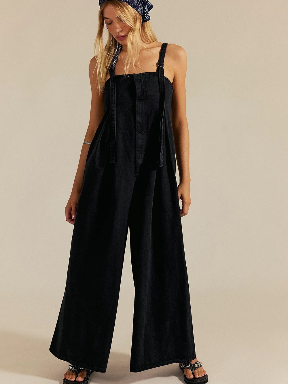 Free People We The Free Lumy One-Piece NWOT Washed Black